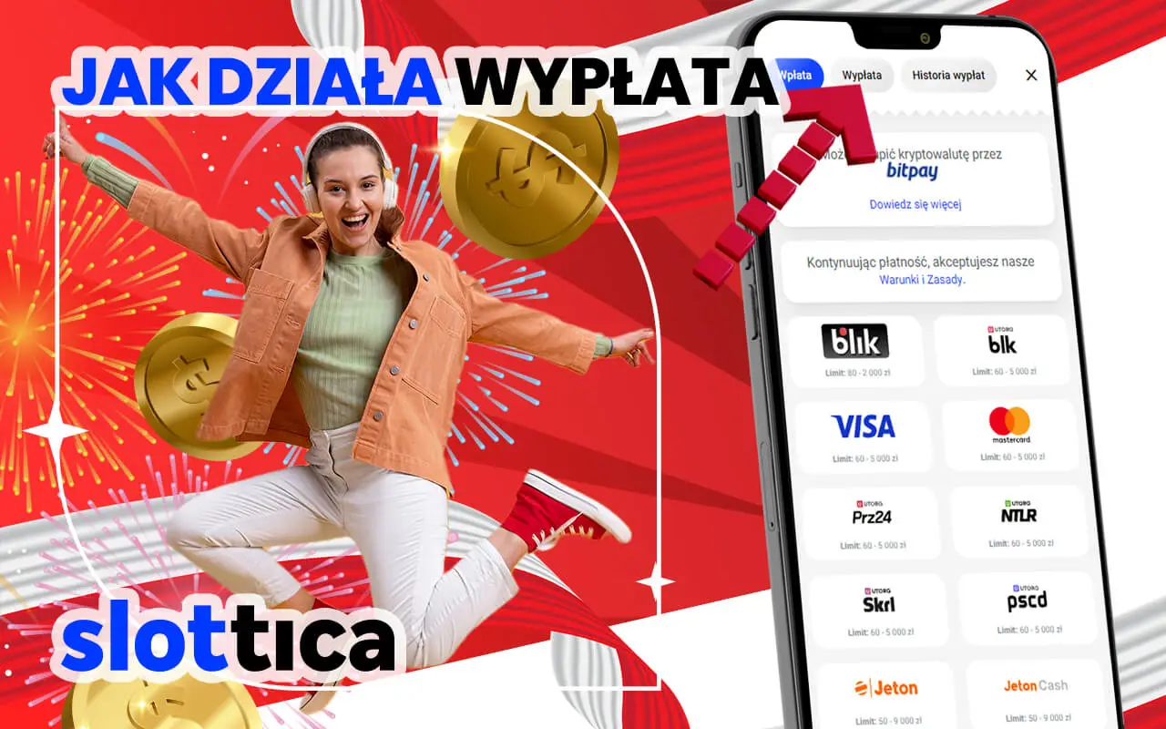 Wypłać swoje wygrane za pomocą aplikacji mobilnej Slottica